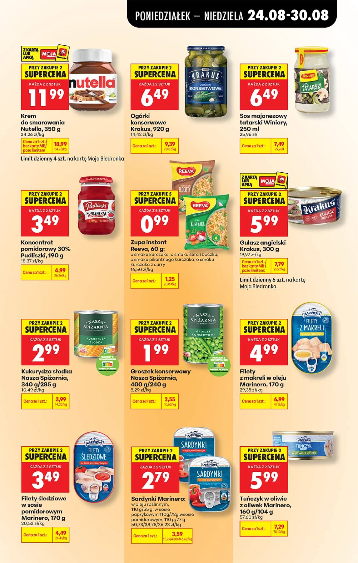 Biedronka - Codziennie niskie ceny P - oferta od 24.08 71 puslapis