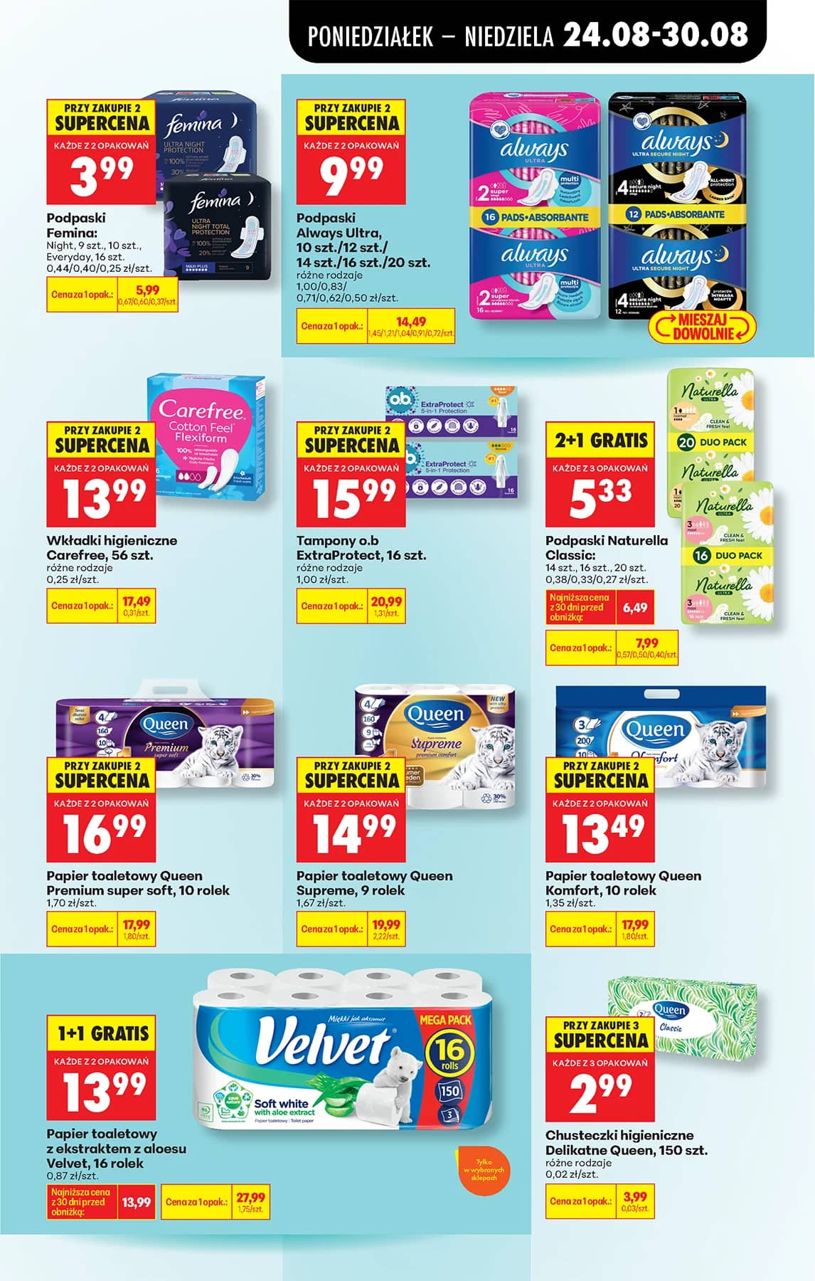 Biedronka - Codziennie niskie ceny P - oferta od 24.08 89 puslapis