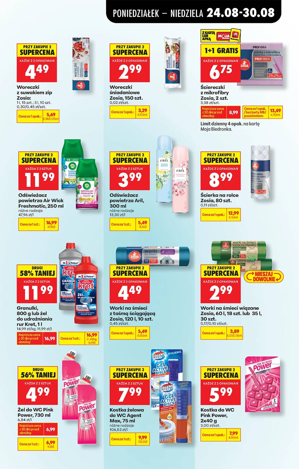 Biedronka - Codziennie niskie ceny P - oferta od 24.08 93 puslapis