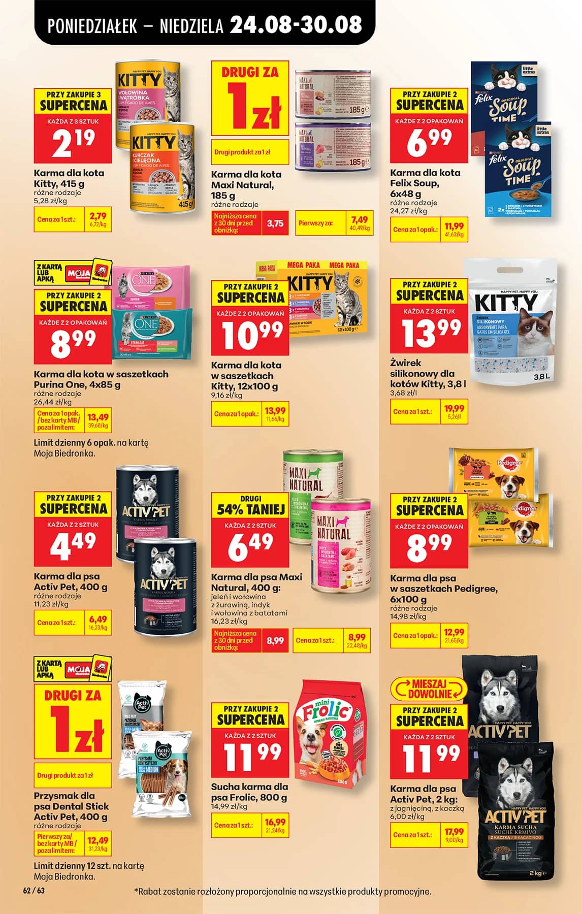 Biedronka - Codziennie niskie ceny P - oferta od 24.08 94 puslapis