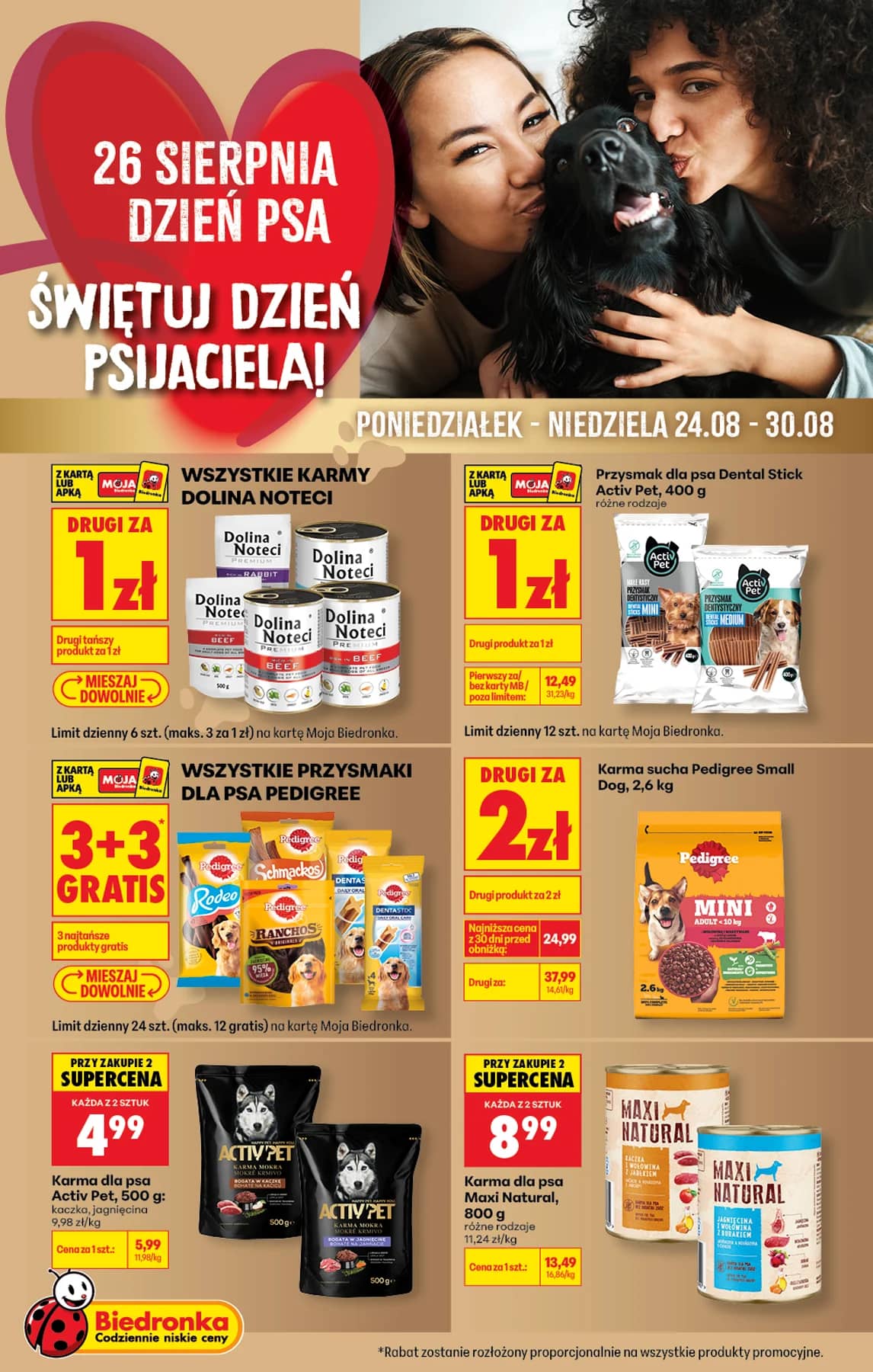 Biedronka - Dzień psa - oferta od 24.08 1 puslapis
