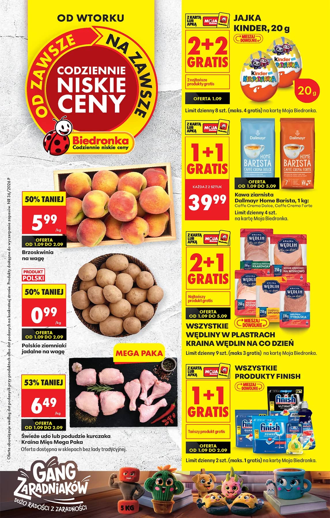 Biedronka - Codziennie niskie ceny P - oferta od 01.09 1 puslapis