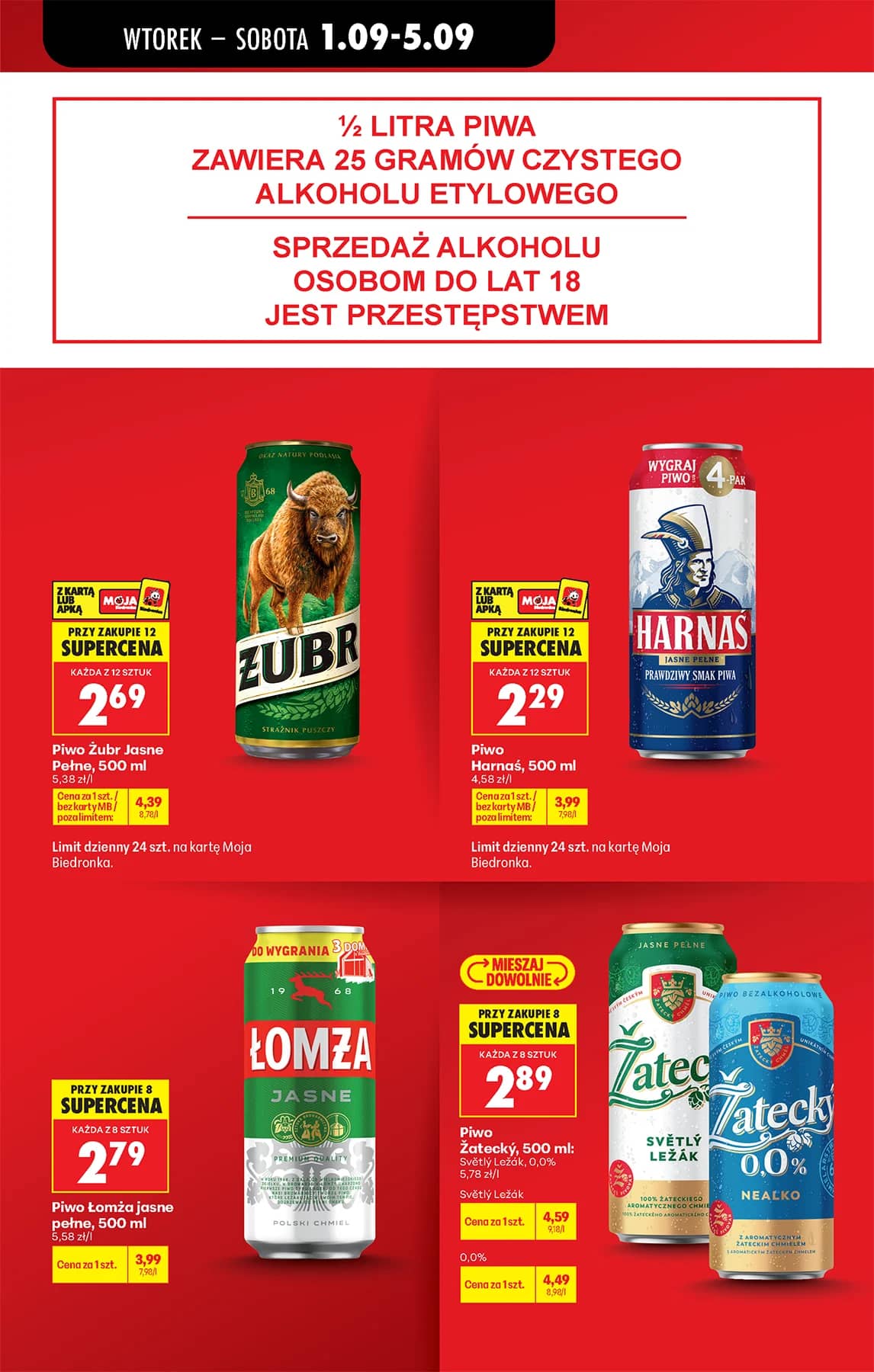 Biedronka - Codziennie niskie ceny P - oferta od 01.09 13 puslapis