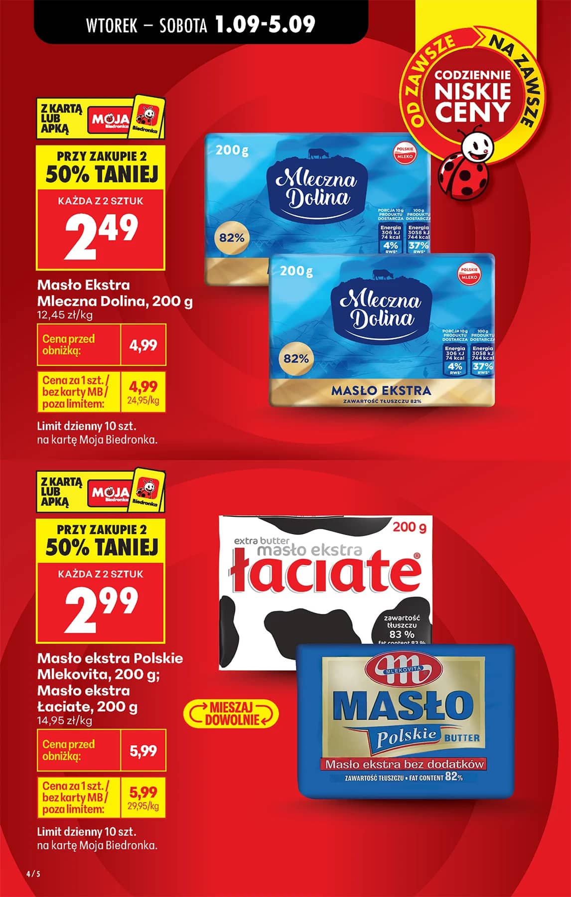 Biedronka - Codziennie niskie ceny P - oferta od 01.09 4 puslapis