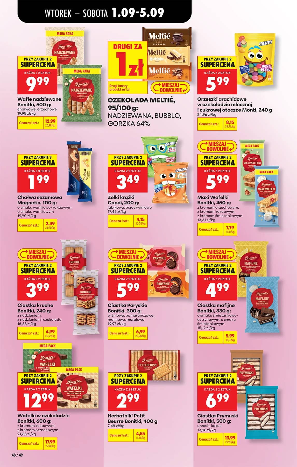 Biedronka - Codziennie niskie ceny P - oferta od 01.09 62 puslapis