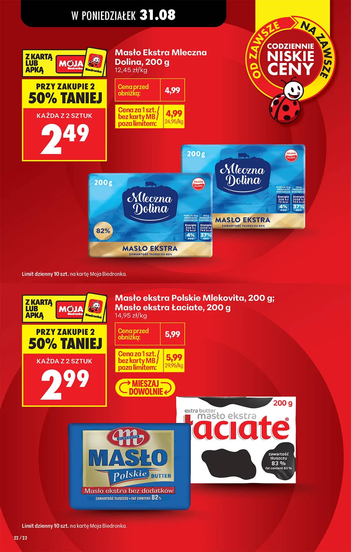 Biedronka - Codziennie niskie ceny P - oferta od 31.08 24 puslapis