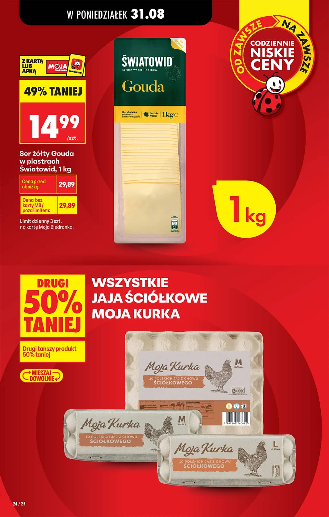 Biedronka - Codziennie niskie ceny P - oferta od 31.08 26 puslapis