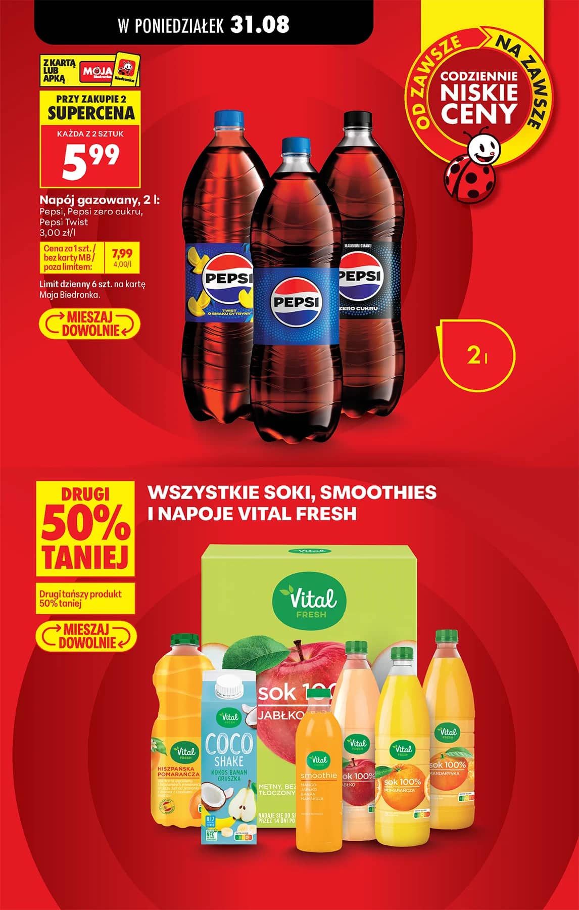 Biedronka - Codziennie niskie ceny P - oferta od 31.08 35 puslapis