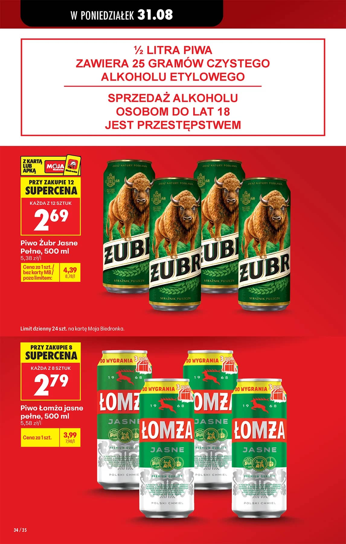 Biedronka - Codziennie niskie ceny P - oferta od 31.08 36 puslapis