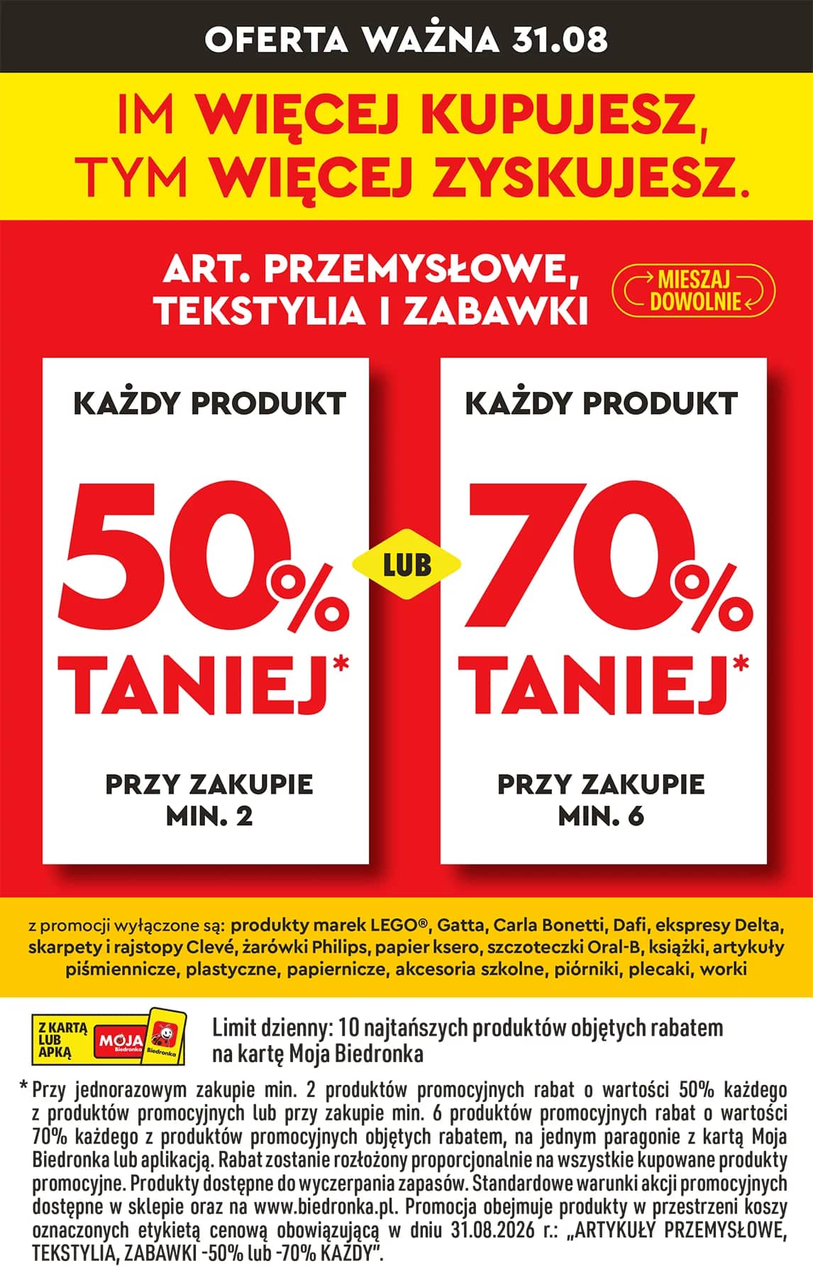 Biedronka - Codziennie niskie ceny P - oferta od 31.08 43 puslapis
