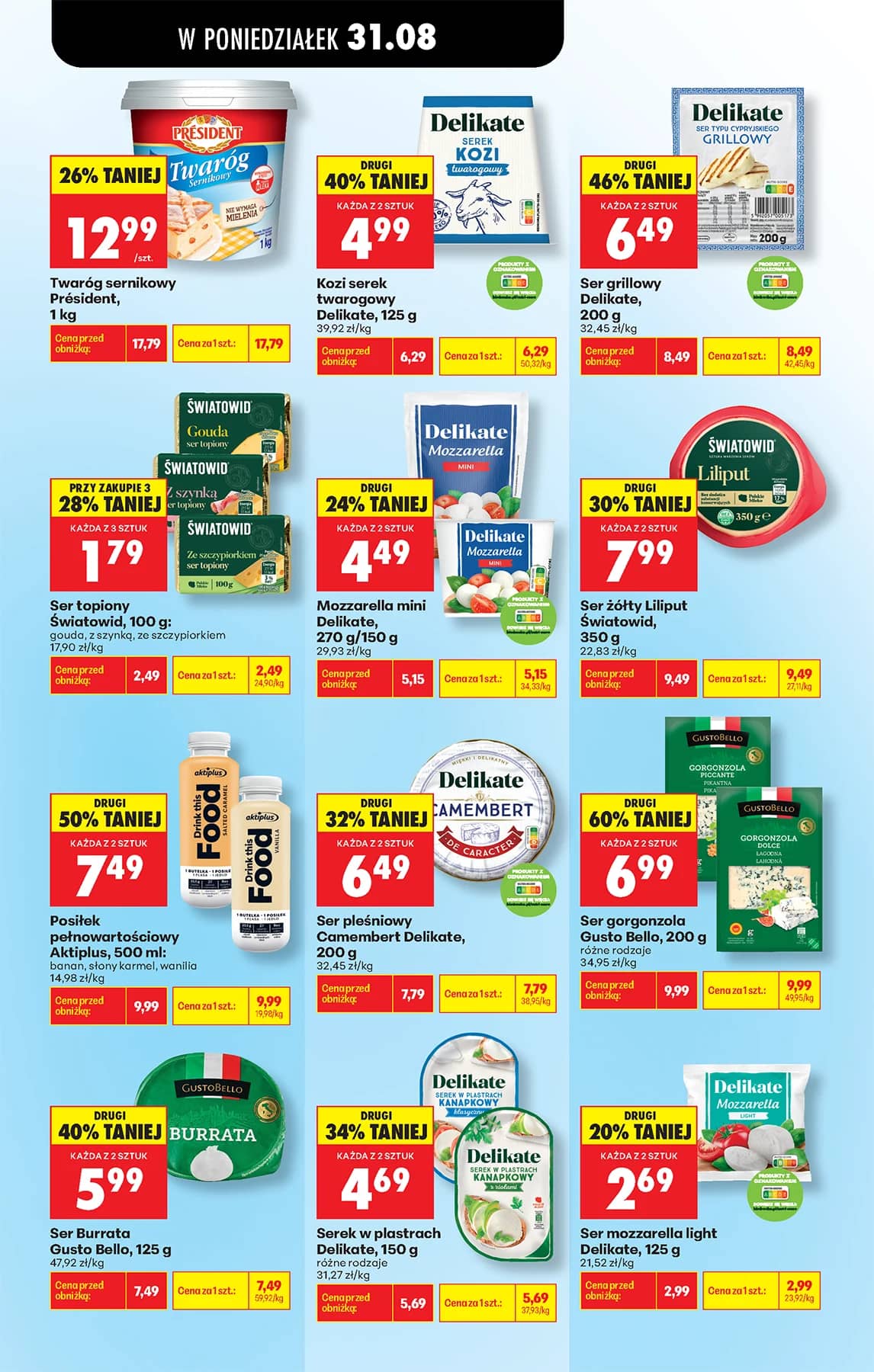 Biedronka - Codziennie niskie ceny P - oferta od 31.08 72 puslapis