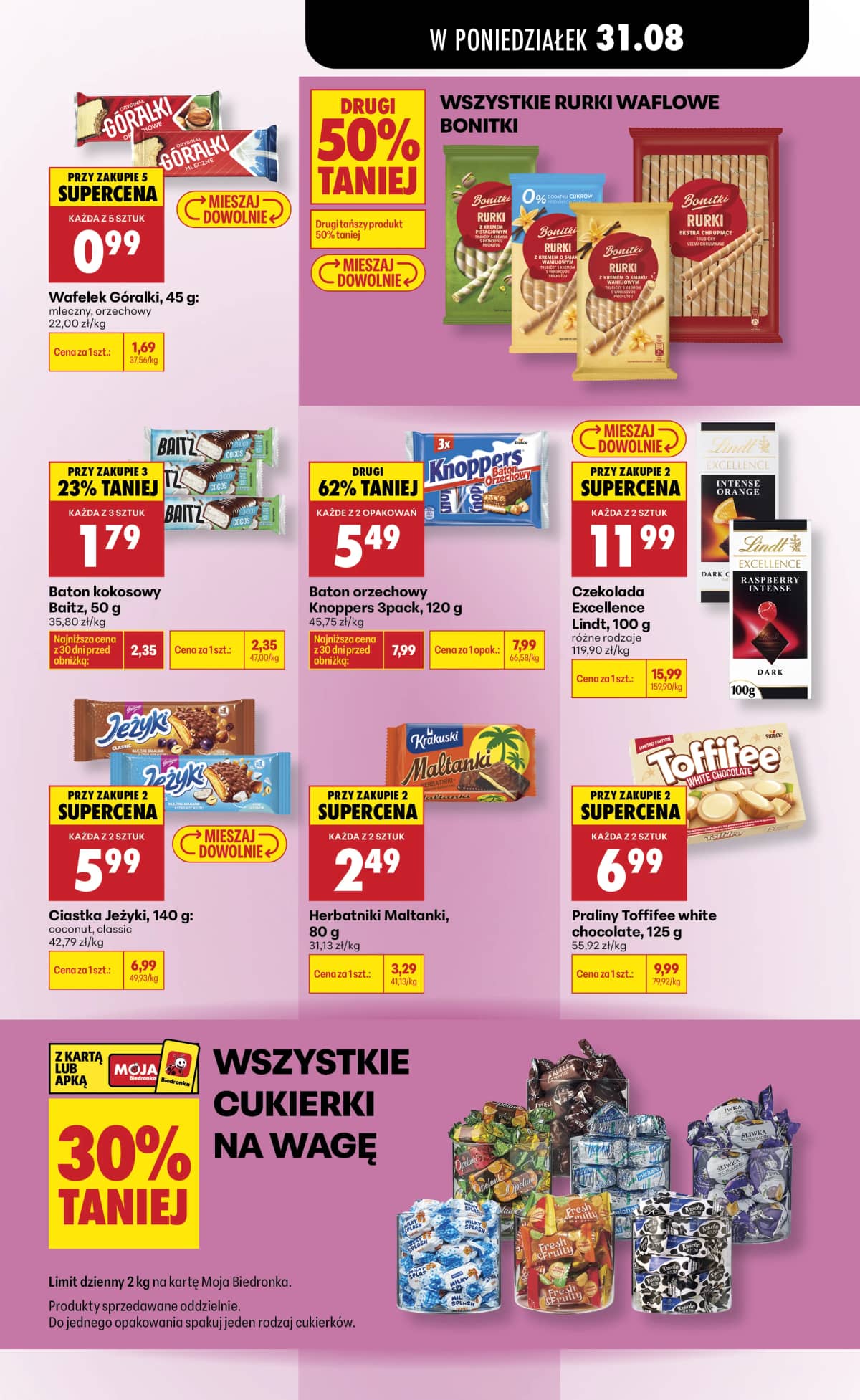 Biedronka - Codziennie niskie ceny P - oferta od 31.08 85 puslapis
