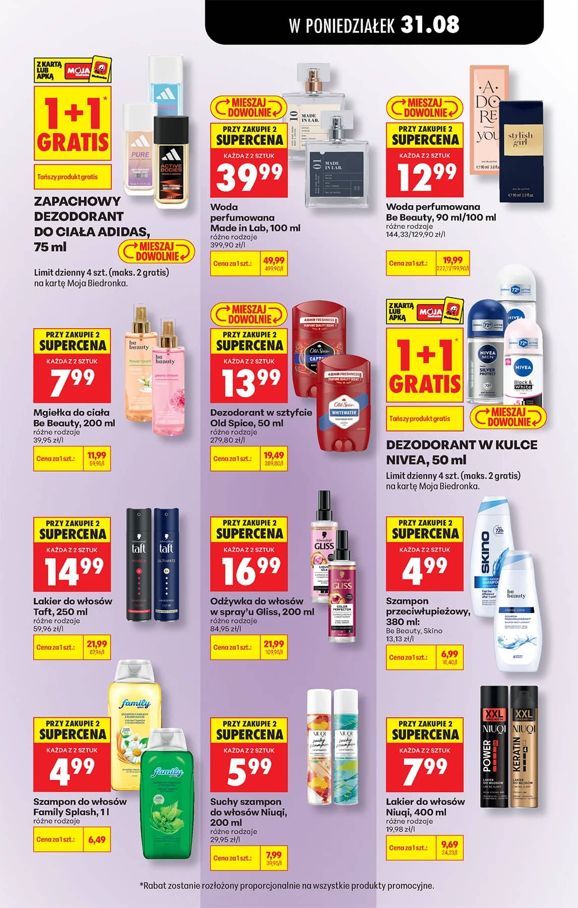 Biedronka - Codziennie niskie ceny P - oferta od 31.08 98 puslapis
