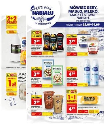 Biedronka - Festiwal nabiału - oferta od 15.09 2026-09-15 – 2026-09-19