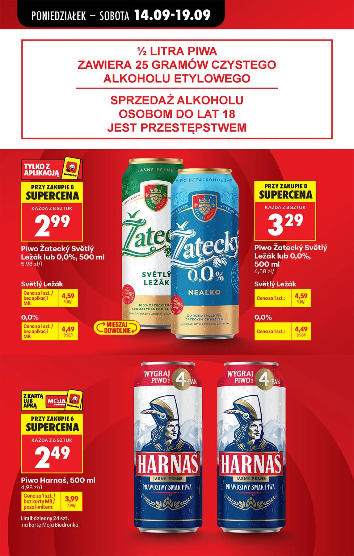 Biedronka - Codziennie niskie ceny P - oferta od 14.09 19 puslapis