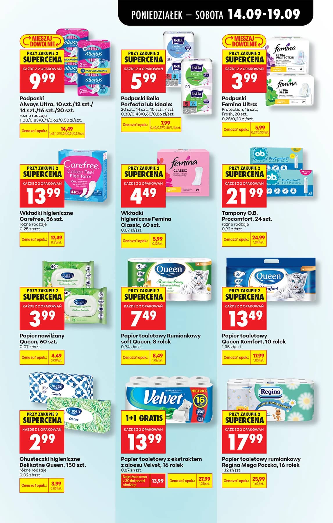 Biedronka - Codziennie niskie ceny P - oferta od 14.09 89 puslapis