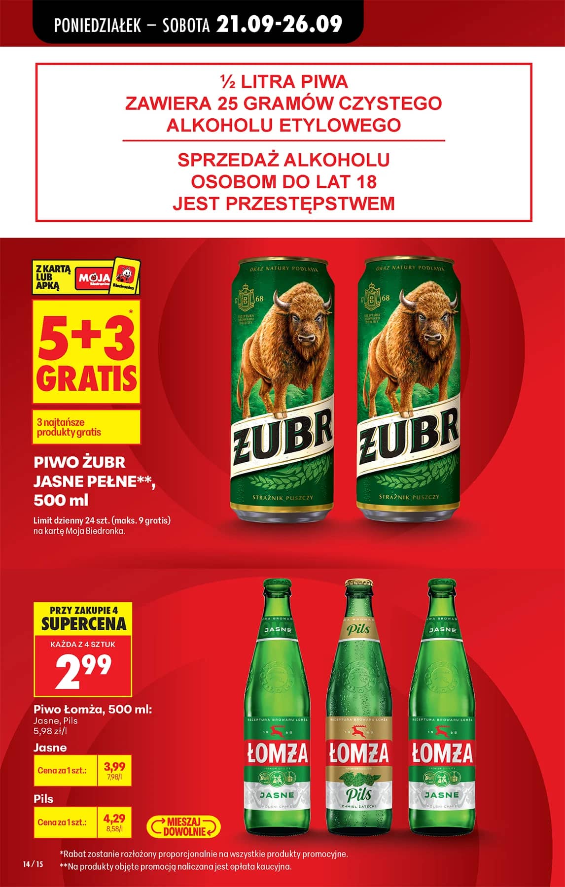 Biedronka - Codziennie niskie ceny P - oferta od 21.09 26 puslapis