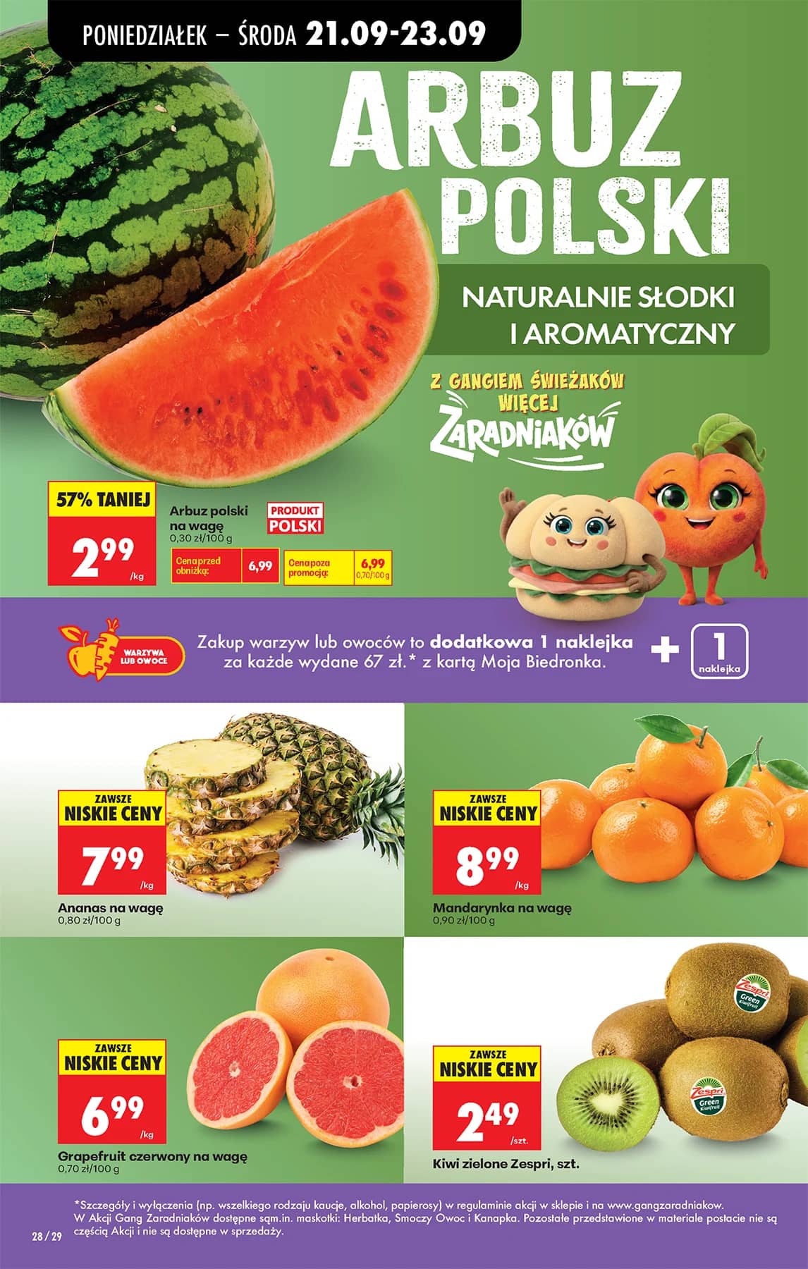 Biedronka - Codziennie niskie ceny P - oferta od 21.09 43 puslapis
