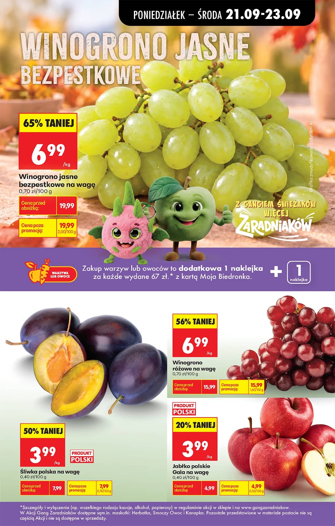Biedronka - Codziennie niskie ceny P - oferta od 21.09 45 puslapis