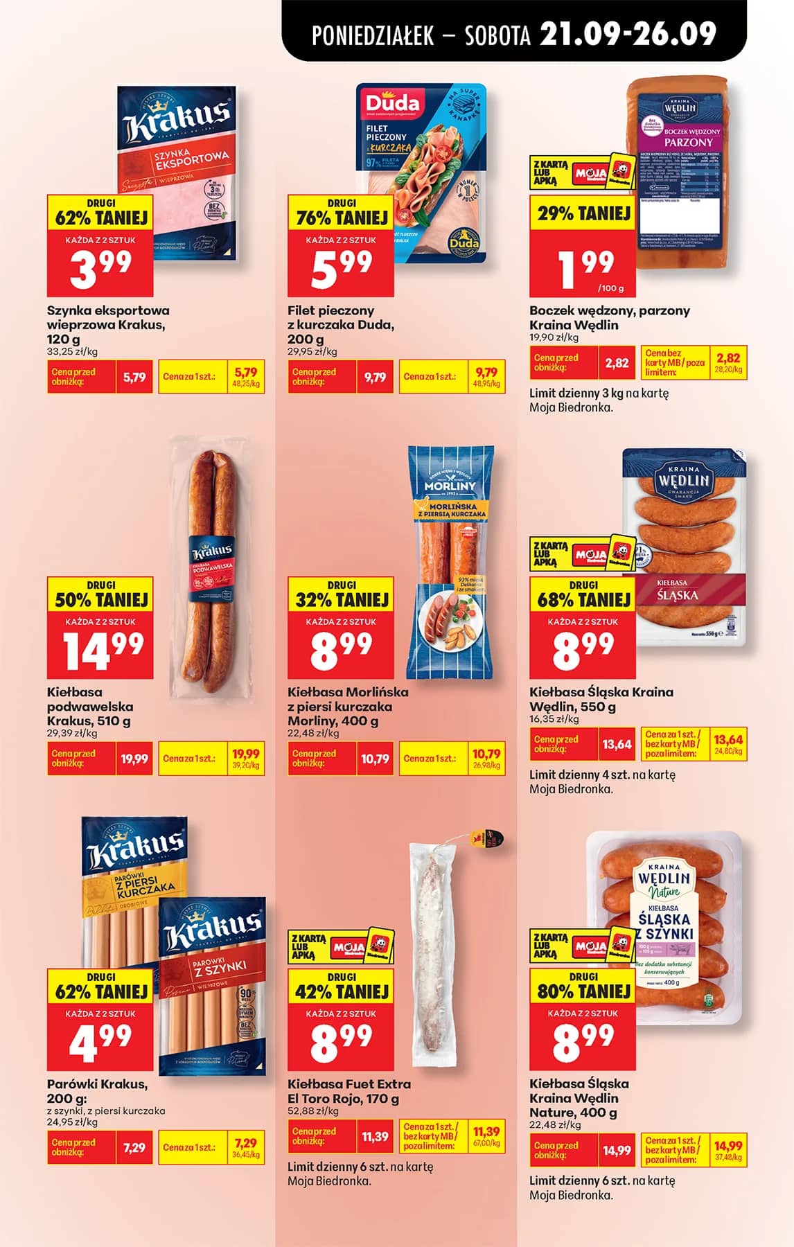 Biedronka - Codziennie niskie ceny P - oferta od 21.09 59 puslapis