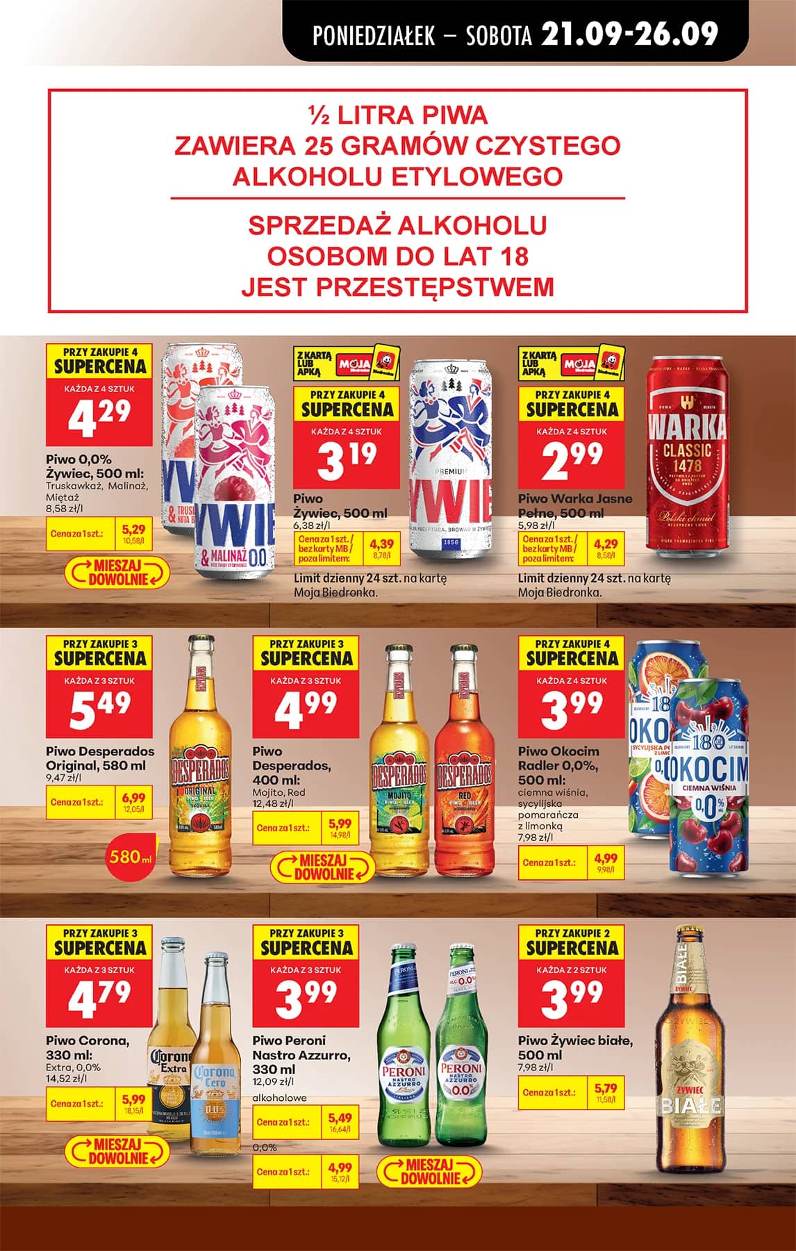Biedronka - Codziennie niskie ceny P - oferta od 21.09 91 puslapis
