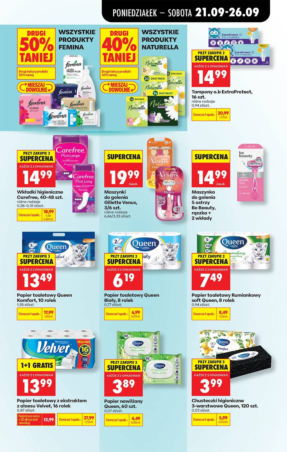 Biedronka - Codziennie niskie ceny P - oferta od 21.09 95 puslapis