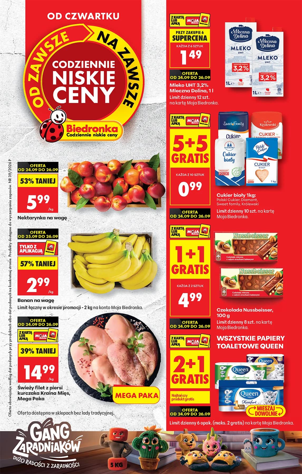 Biedronka - Codziennie niskie ceny P - oferta od 24.09 1 puslapis