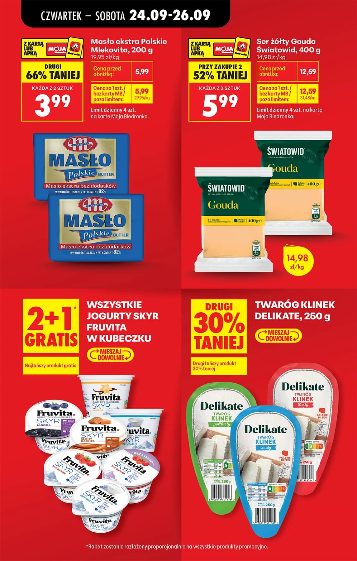 Biedronka - Codziennie niskie ceny P - oferta od 24.09 4 puslapis