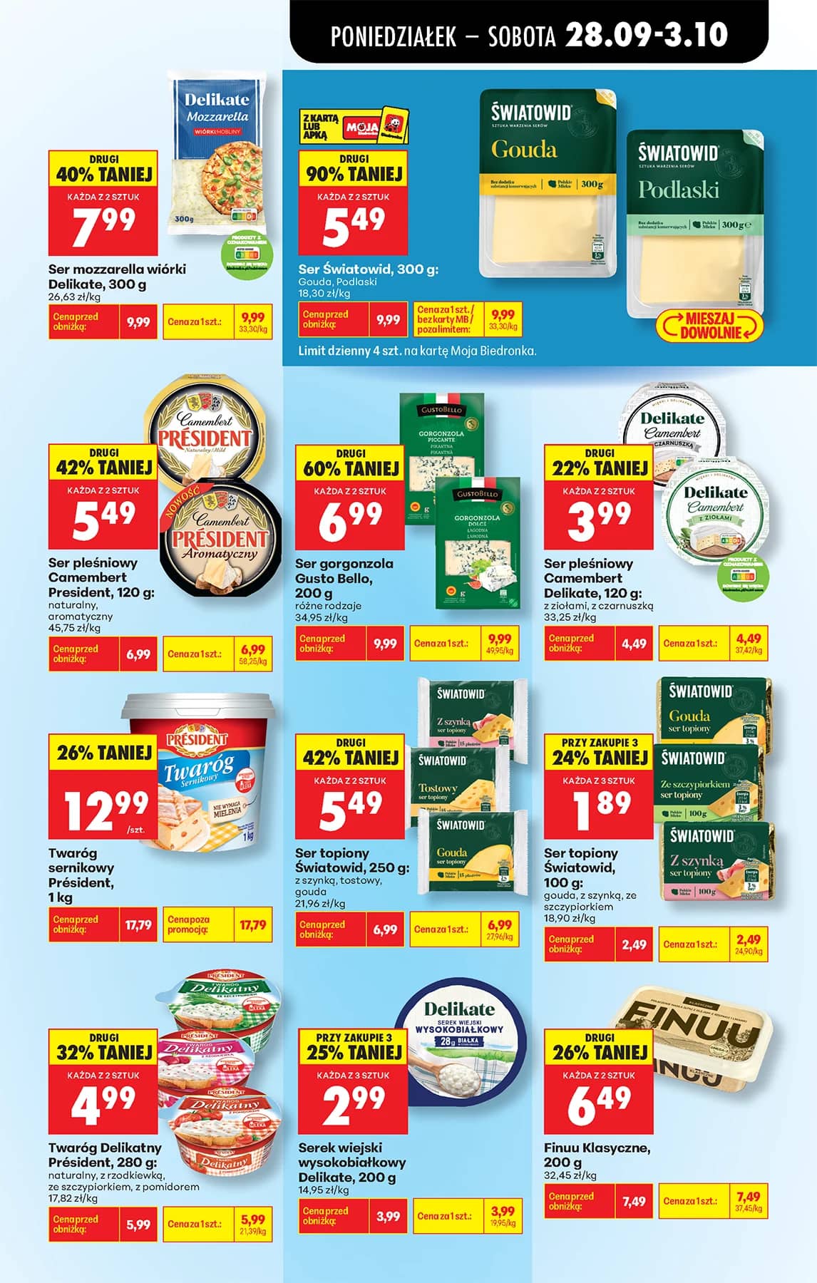 Biedronka - Codziennie niskie ceny P - oferta od 28.09 61 puslapis