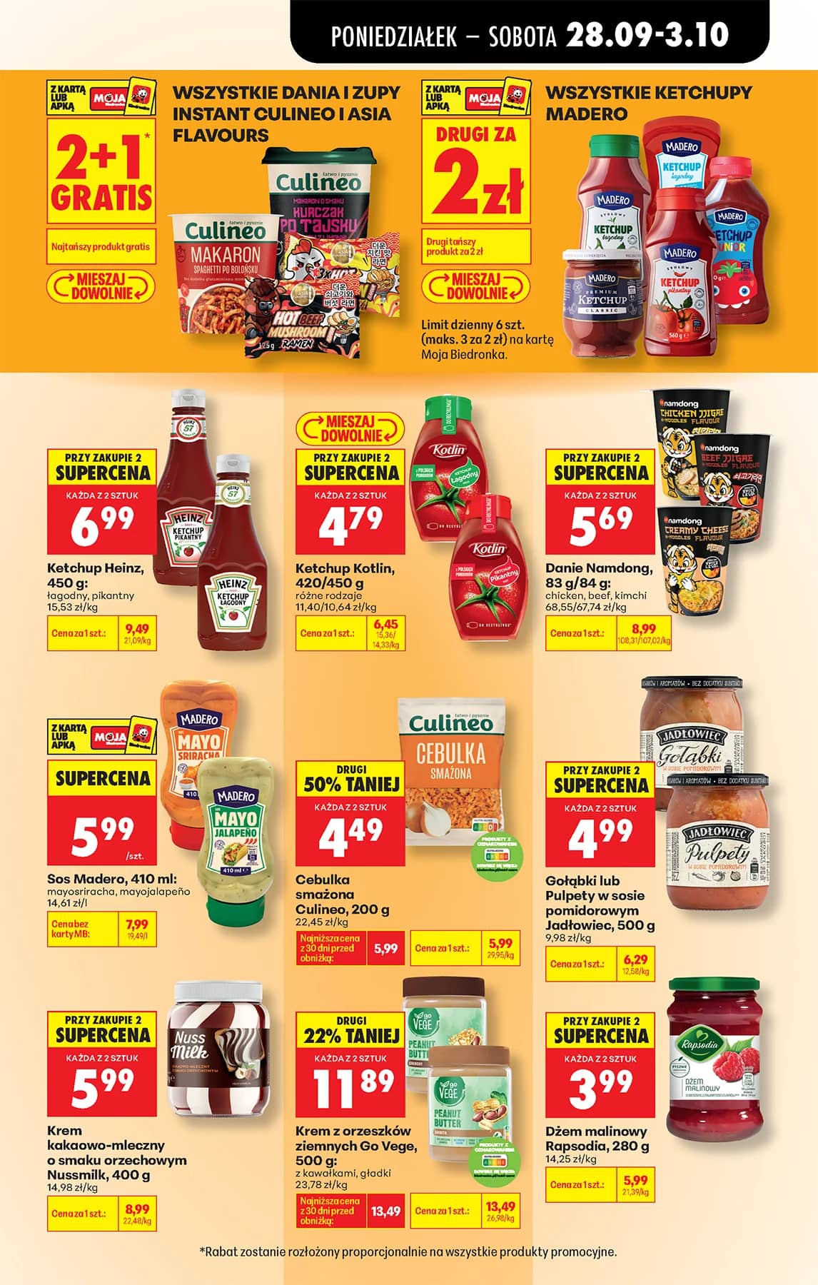 Biedronka - Codziennie niskie ceny P - oferta od 28.09 71 puslapis