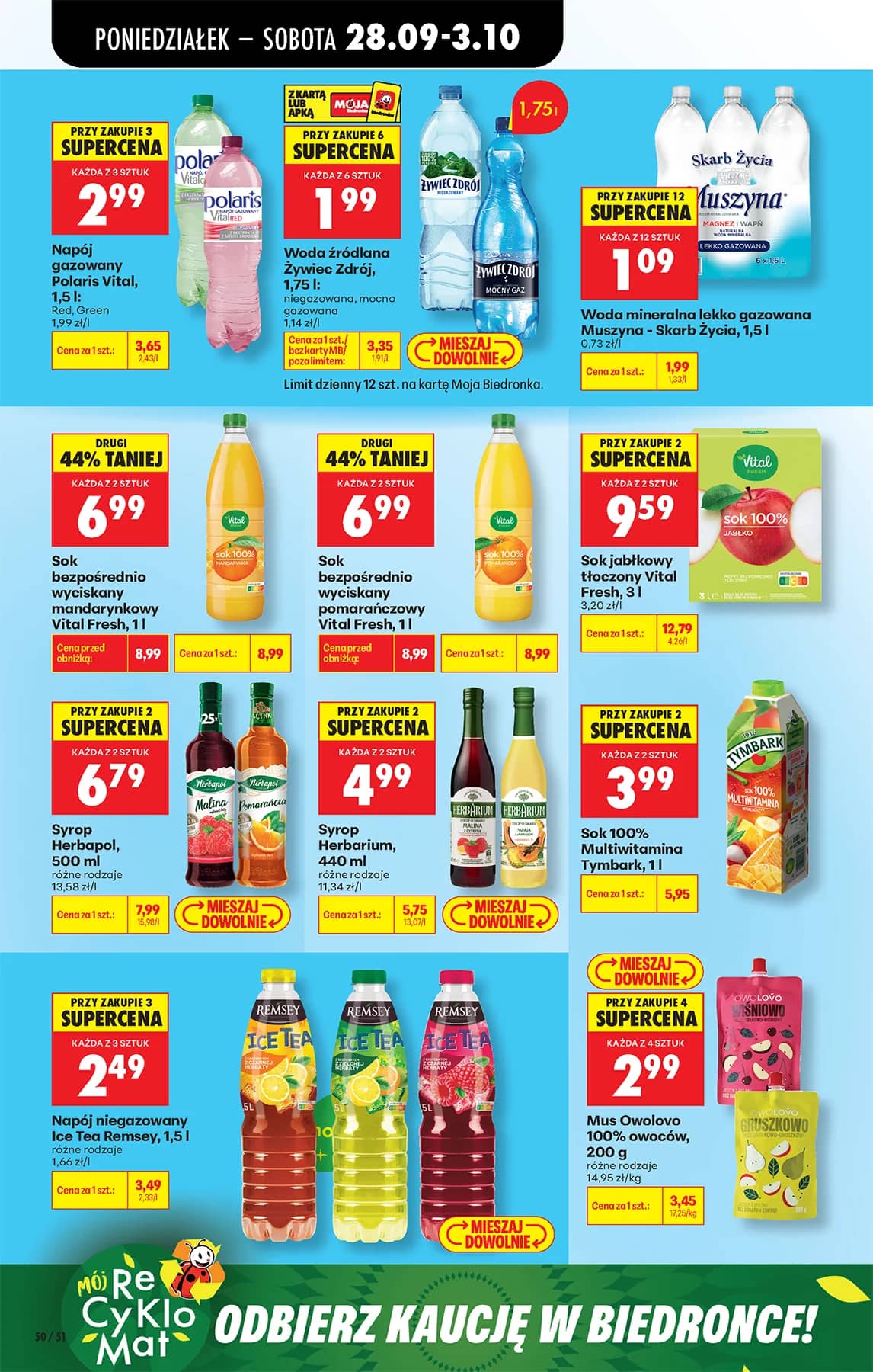 Biedronka - Codziennie niskie ceny P - oferta od 28.09 84 puslapis