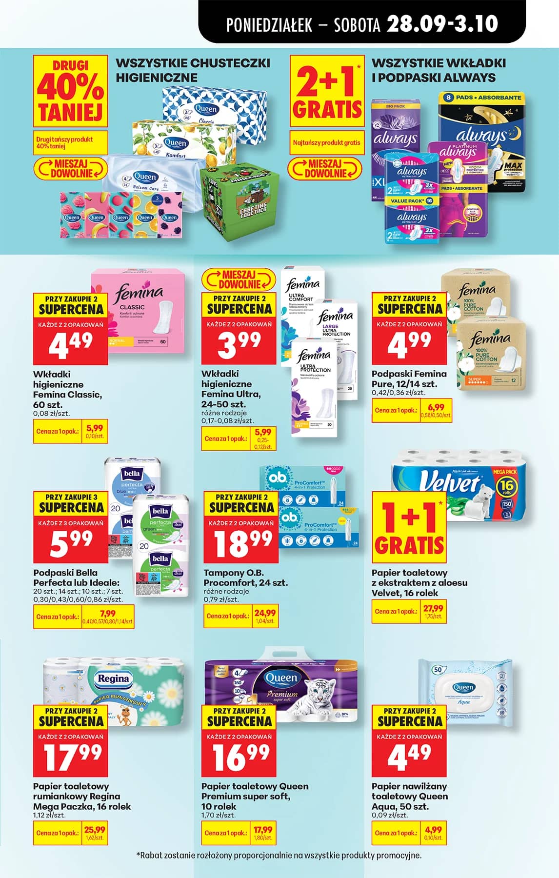 Biedronka - Codziennie niskie ceny P - oferta od 28.09 93 puslapis