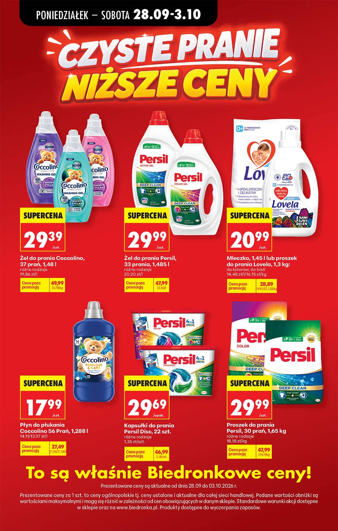 Biedronka - Codziennie niskie ceny P - oferta od 28.09 98 puslapis