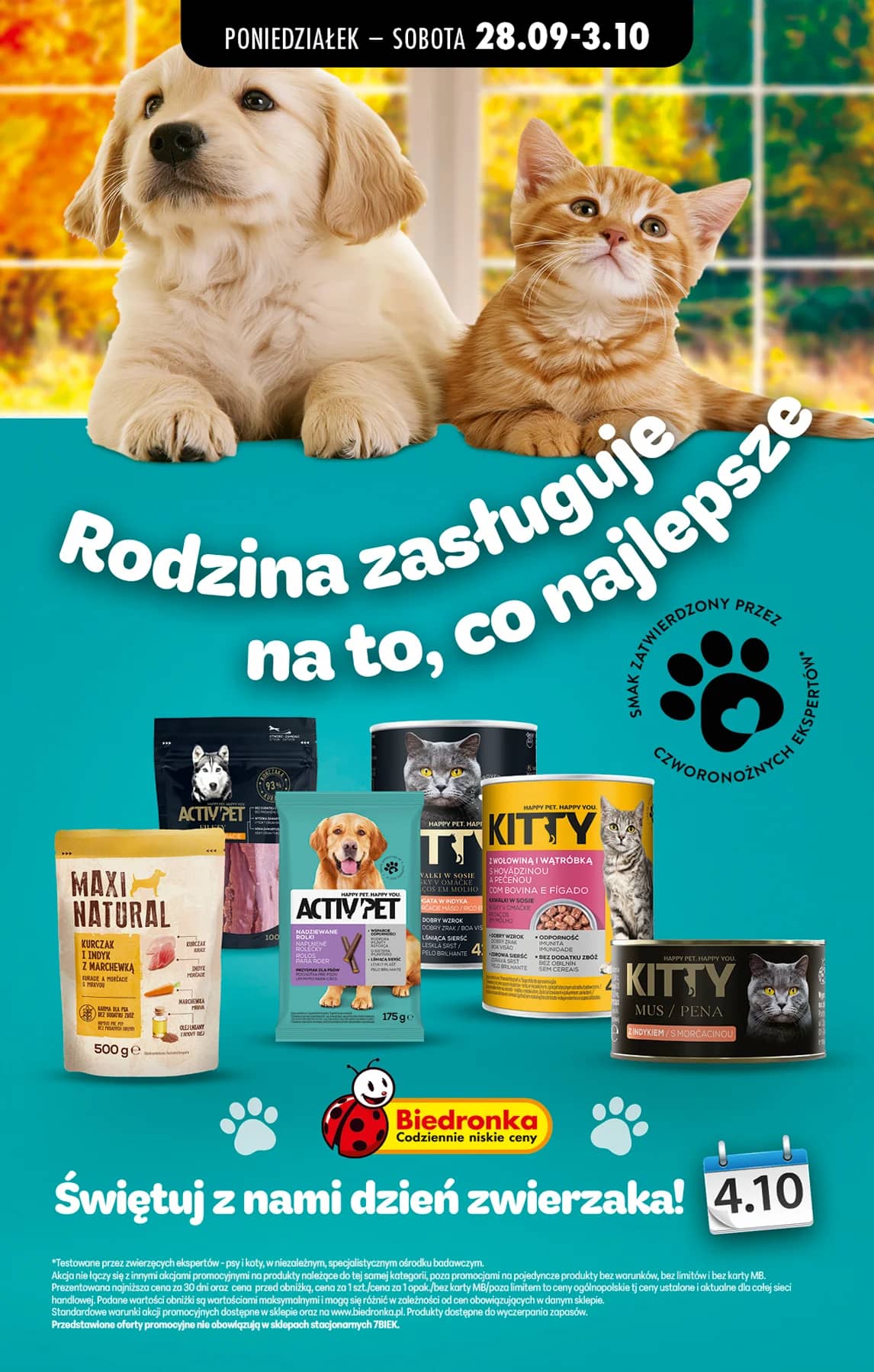 Biedronka - Petfood - od 28.09 1 puslapis