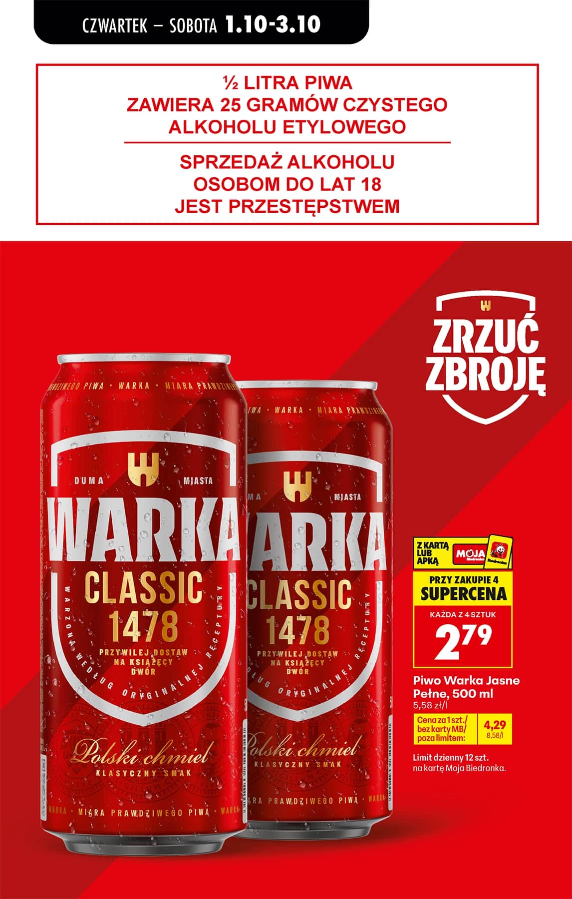 Biedronka - Codziennie niskie ceny P - oferta od 01.10 62 puslapis