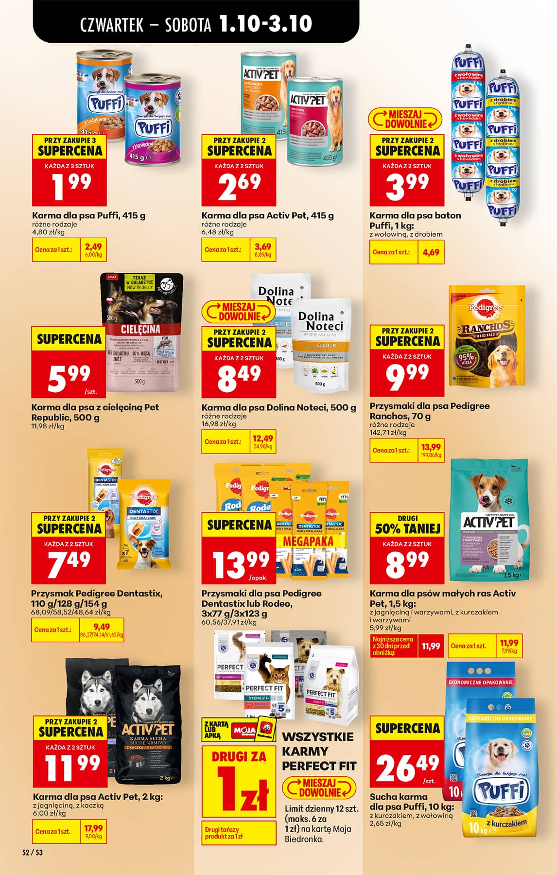 Biedronka - Codziennie niskie ceny P - oferta od 01.10 74 puslapis