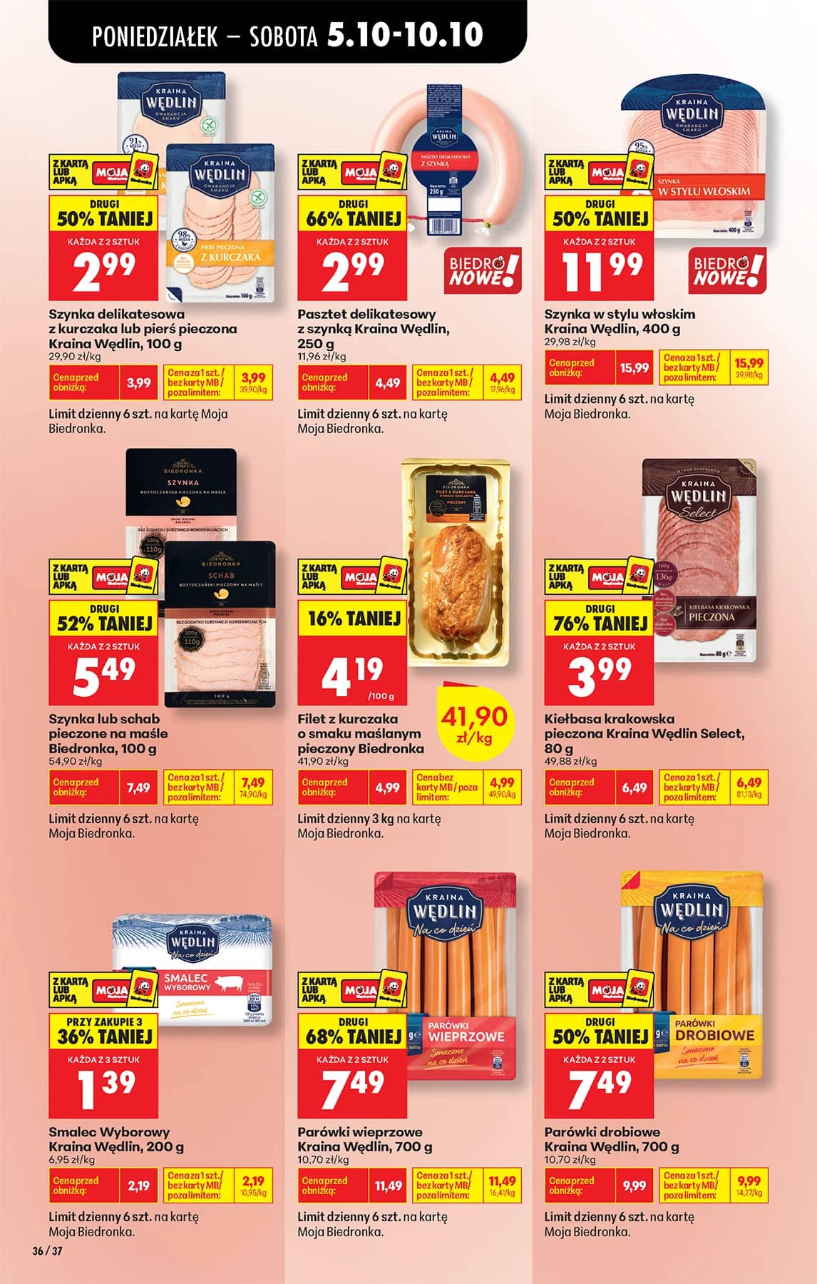 Biedronka - Codziennie niskie ceny P - oferta od 05.10 50 puslapis