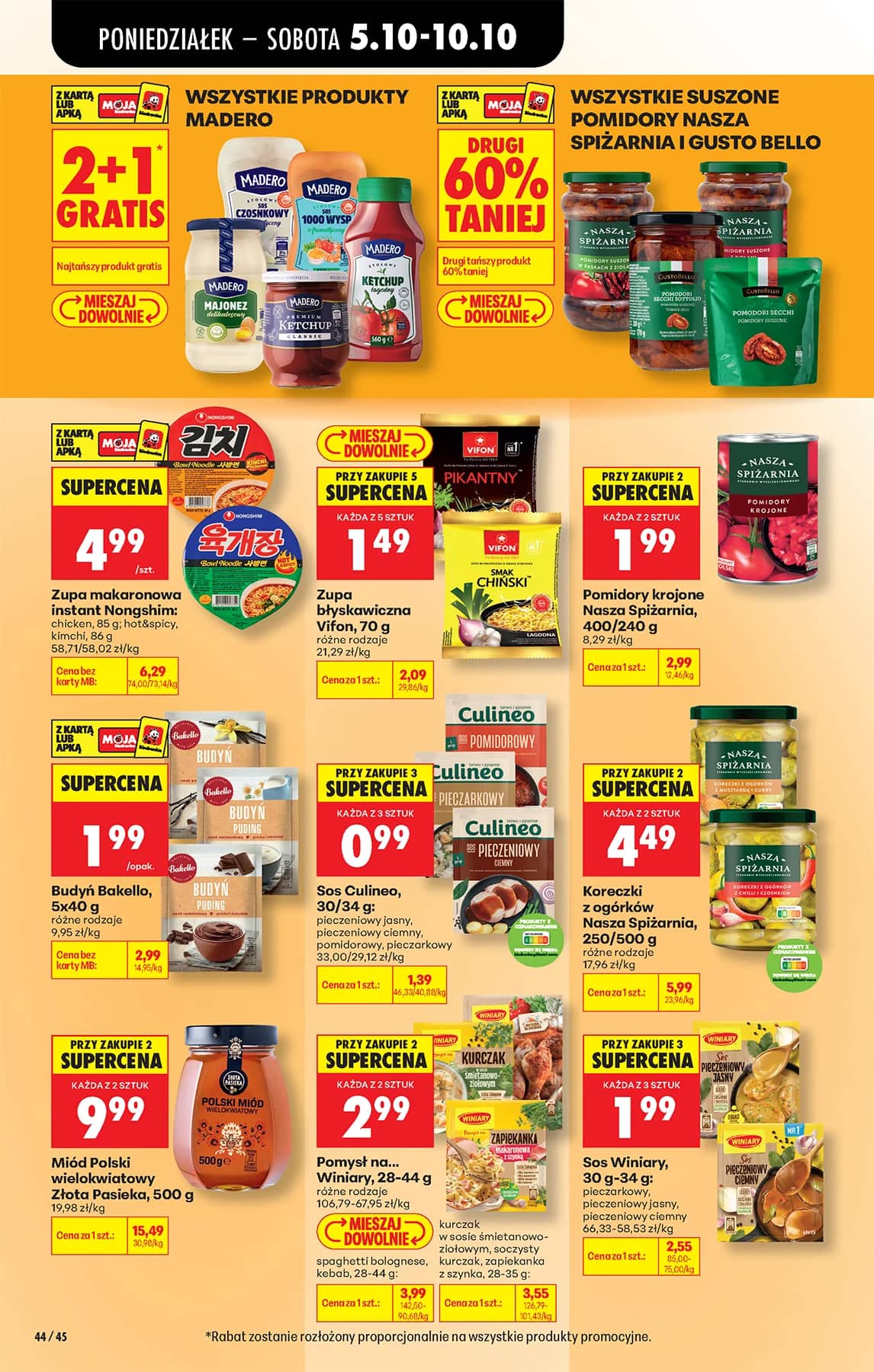 Biedronka - Codziennie niskie ceny P - oferta od 05.10 58 puslapis
