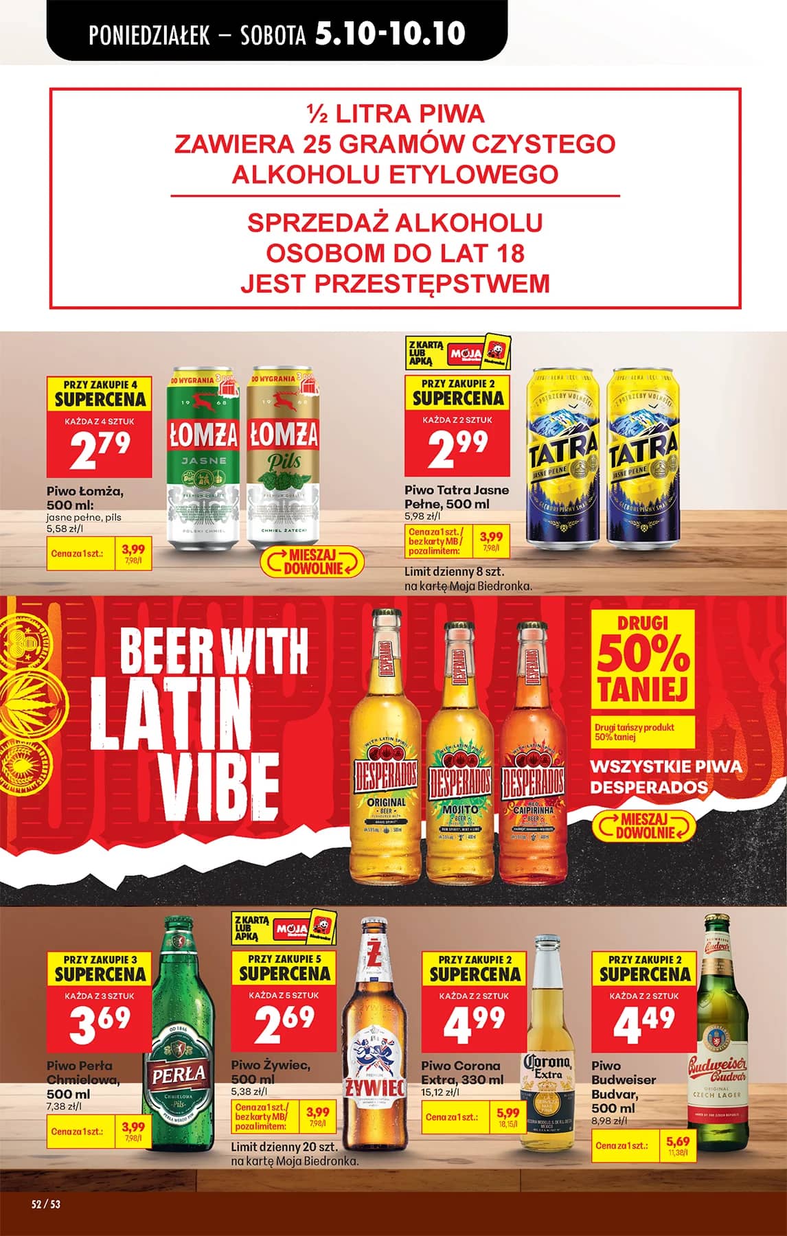 Biedronka - Codziennie niskie ceny P - oferta od 05.10 70 puslapis