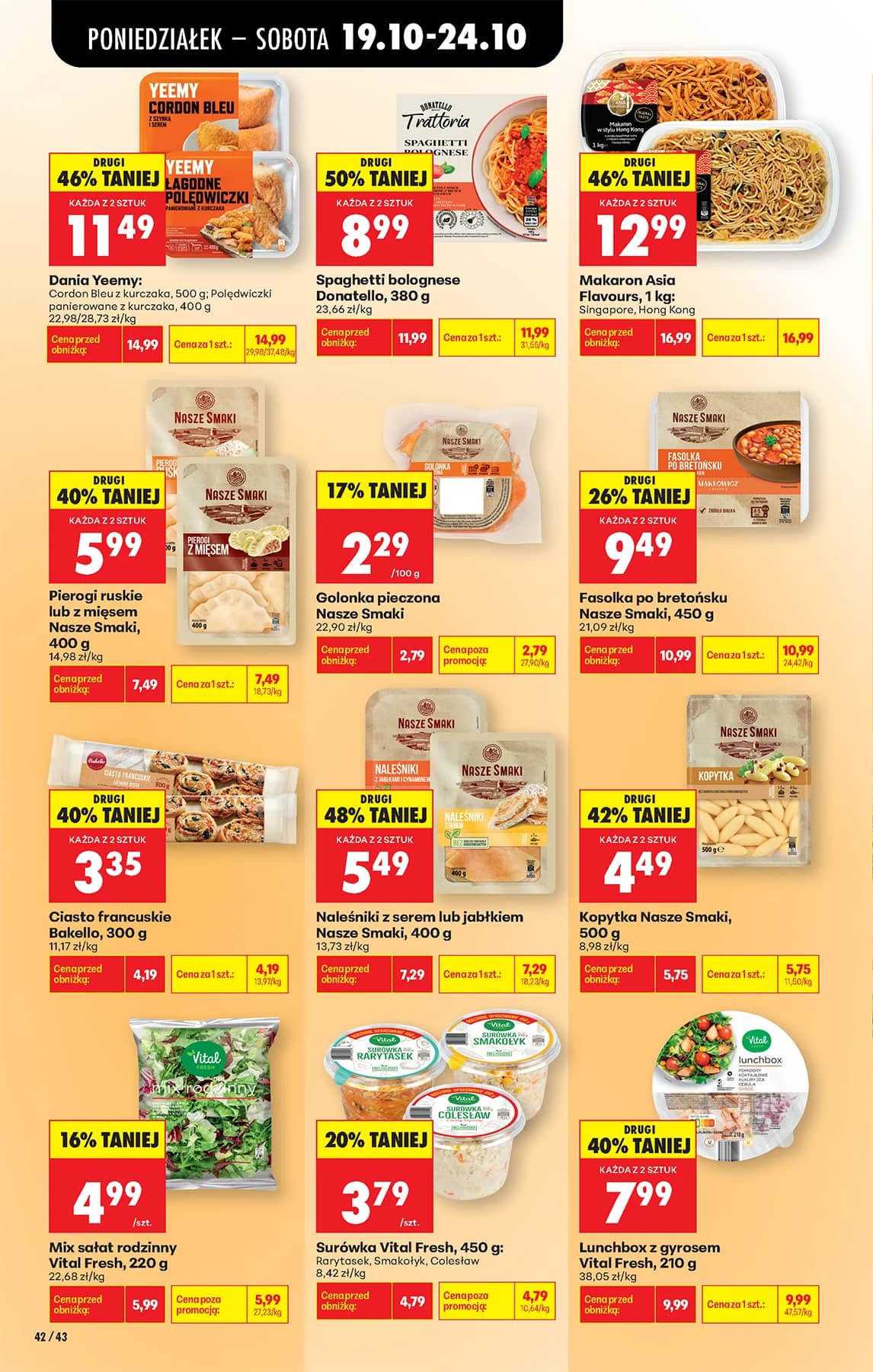 Biedronka - Codziennie niskie ceny P - oferta od 19.10 61 puslapis