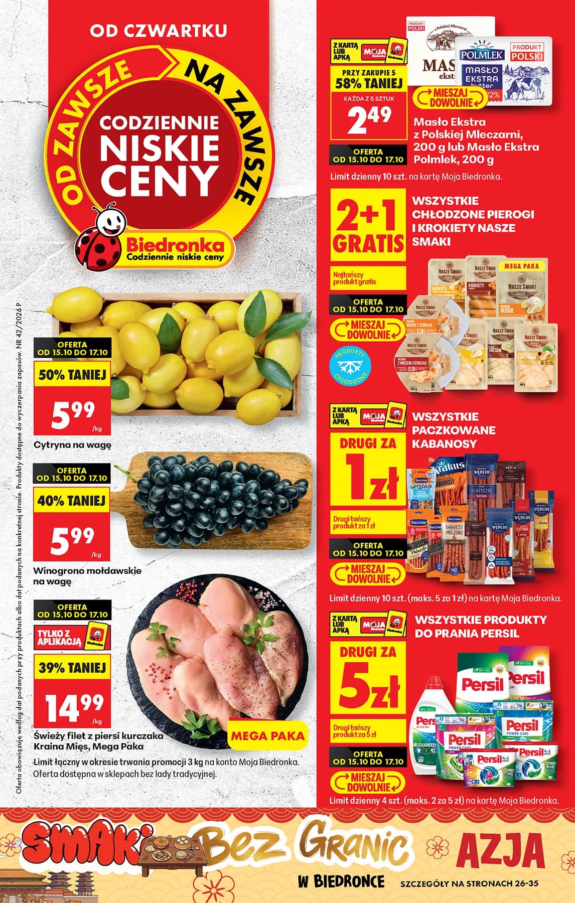 Biedronka - Codziennie niskie ceny P - oferta od 15.10 1 puslapis