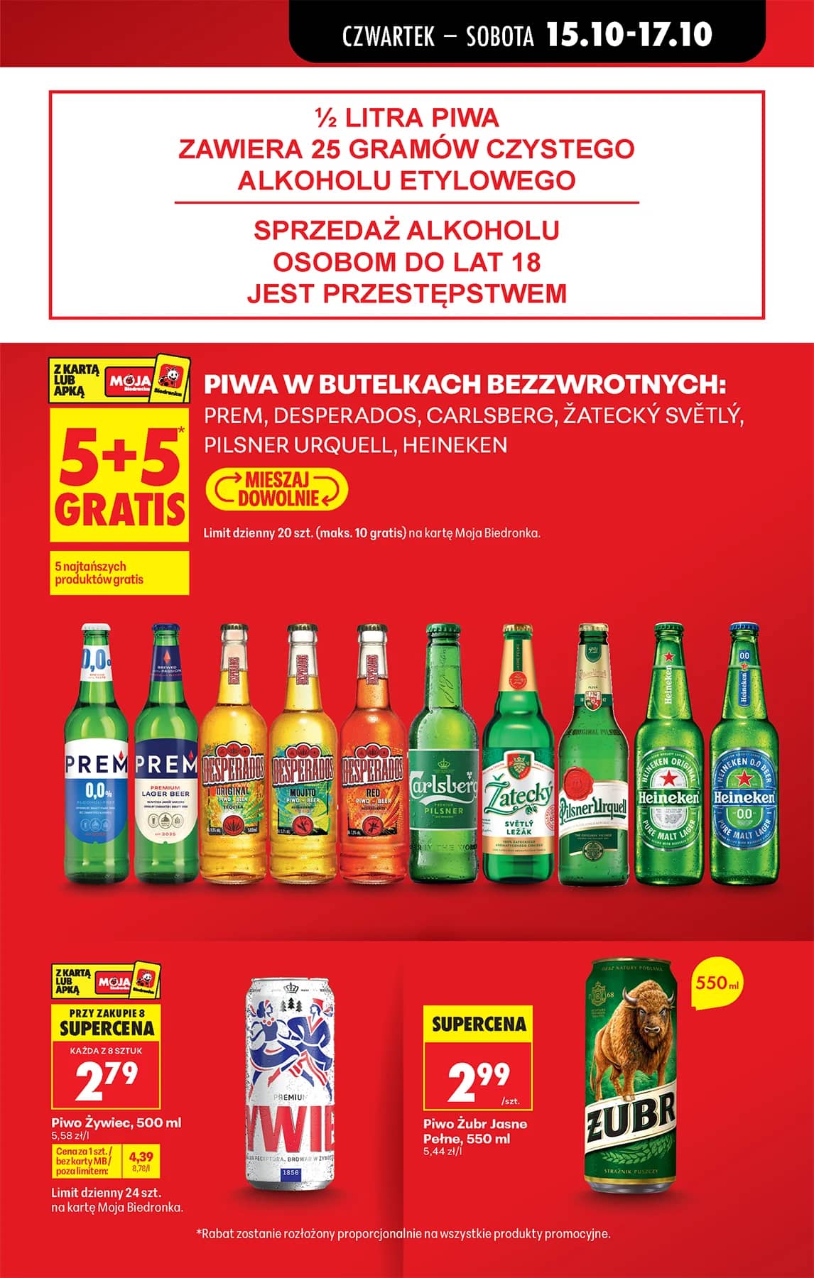 Biedronka - Codziennie niskie ceny P - oferta od 15.10 15 puslapis