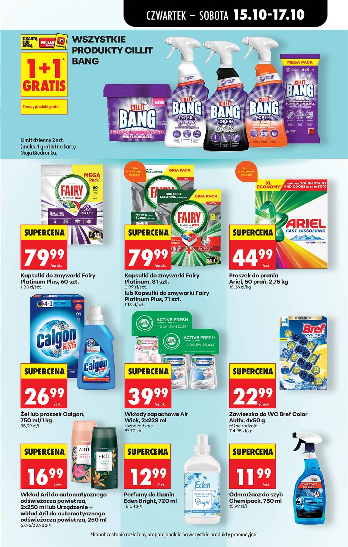 Biedronka - Codziennie niskie ceny P - oferta od 15.10 87 puslapis