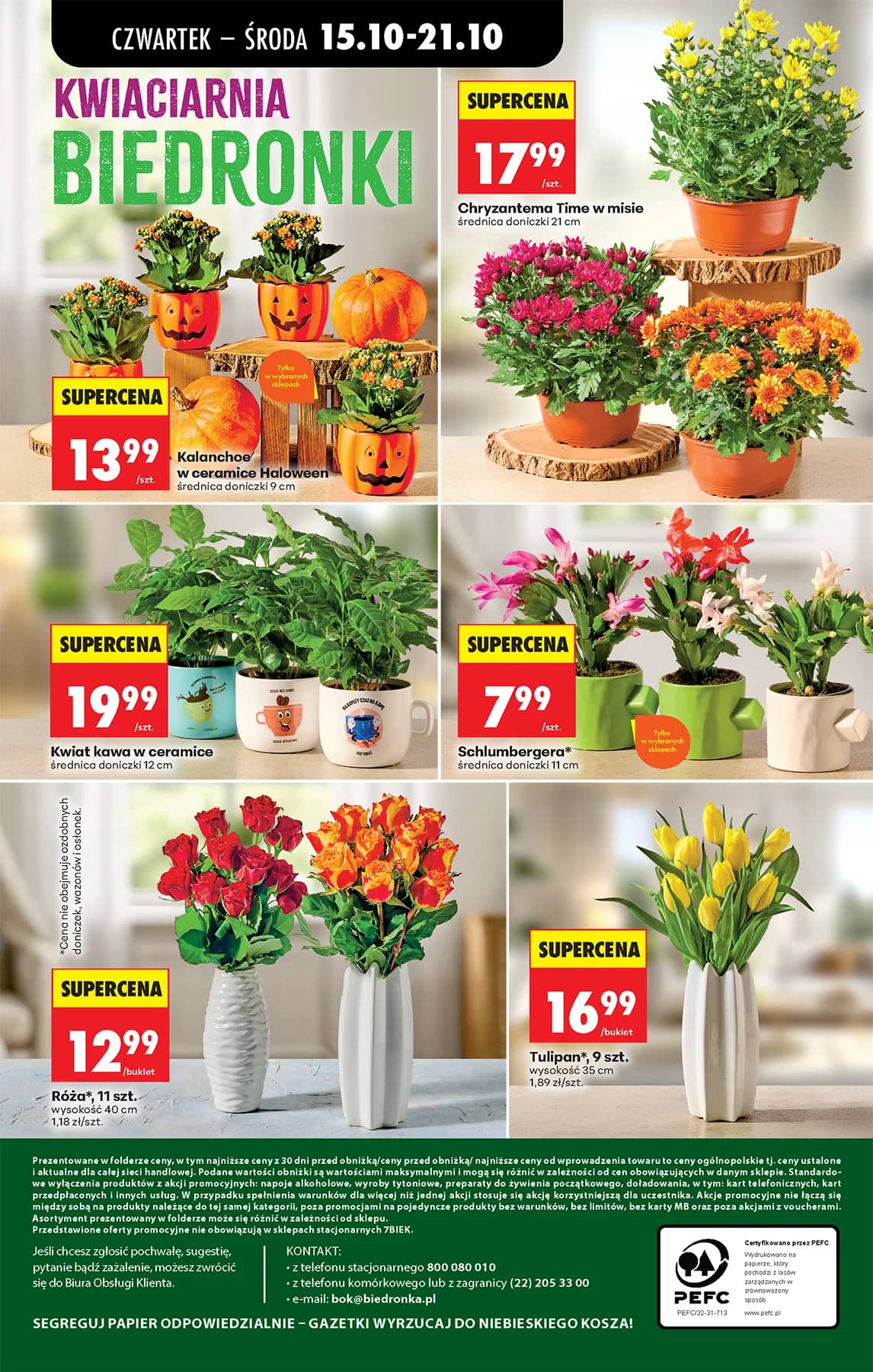 Biedronka - Codziennie niskie ceny P - oferta od 15.10 98 puslapis