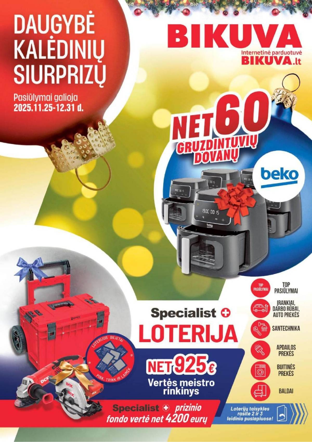 Bikuva - Bikuva akcijų leidinys | 2025-11-25 - 2025-12-31 1 puslapis