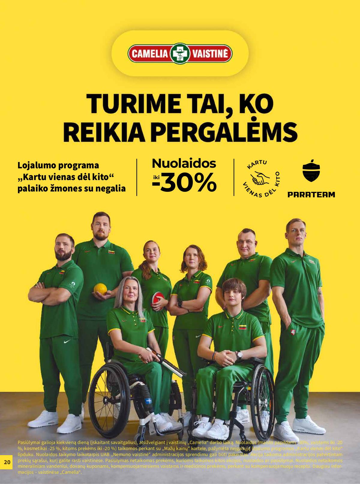 Camelia - Camelia vaistinė Rugpjūčio mėnesio akcijų leidinys | 2025-08-01 - 2025-08-31 20 puslapis