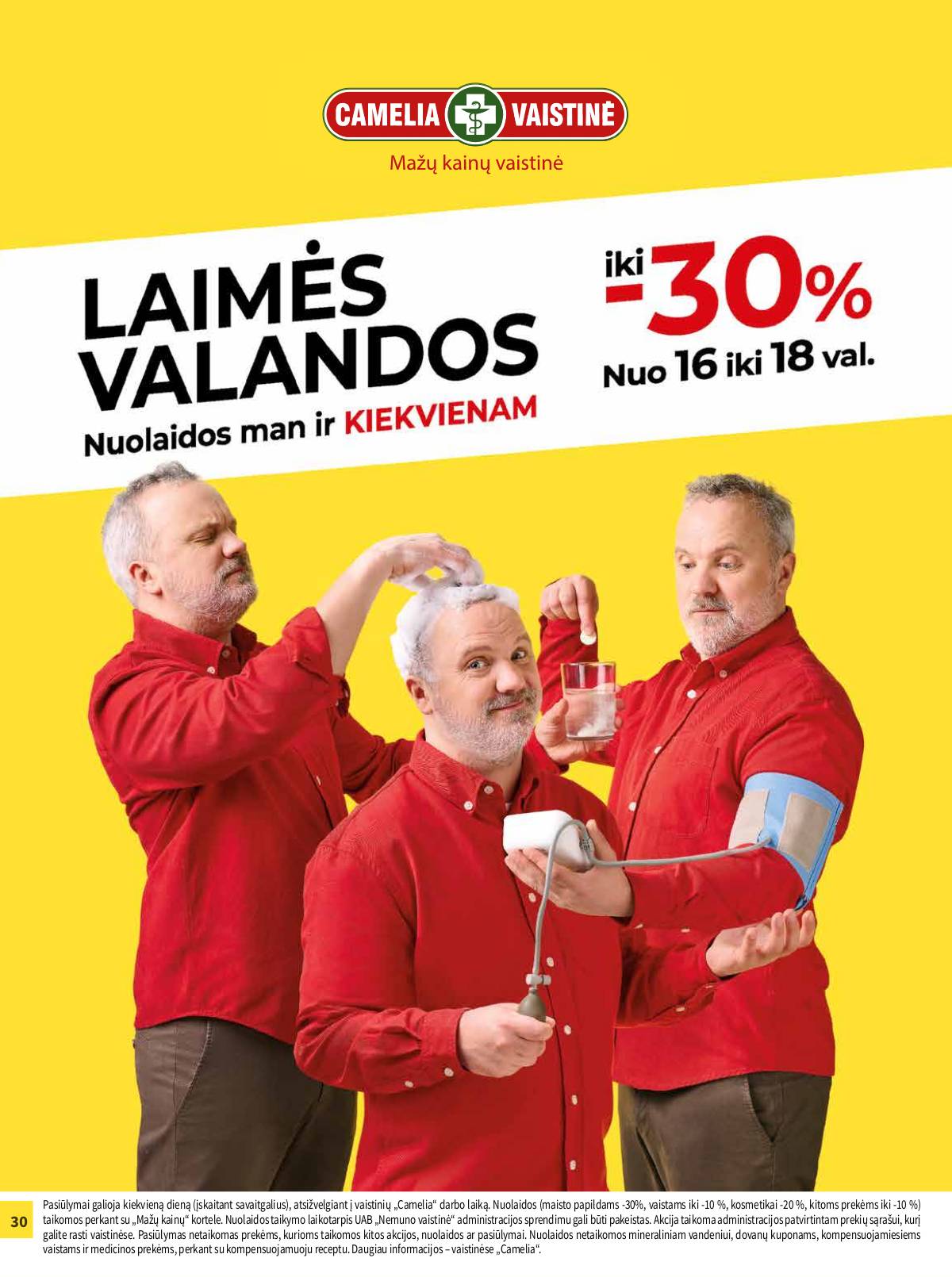 Camelia - Camelia vaistinė Rugpjūčio mėnesio akcijų leidinys | 2025-08-01 - 2025-08-31 30 puslapis
