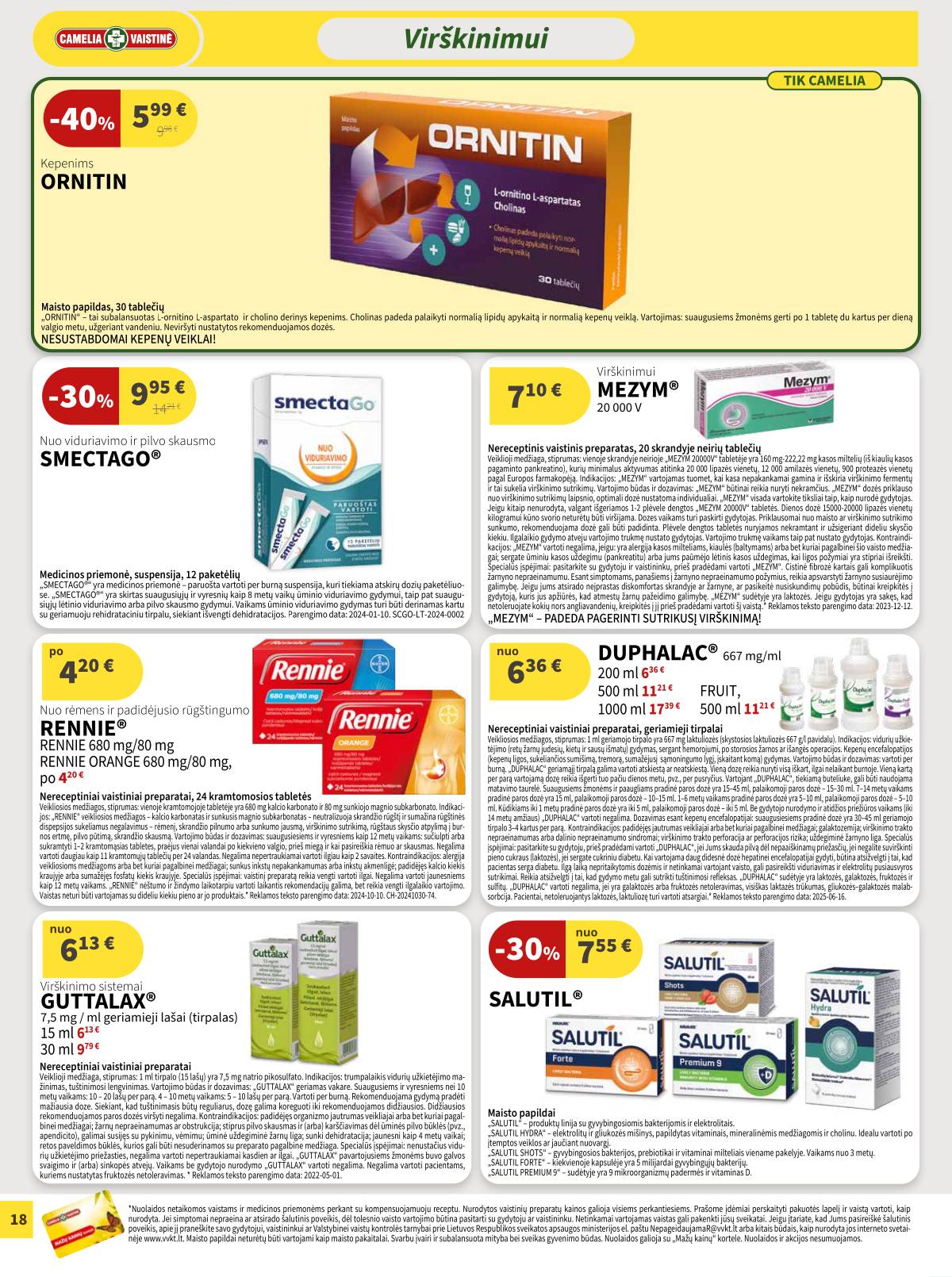 Camelia - Camelia akcijų leidinys 18 puslapis