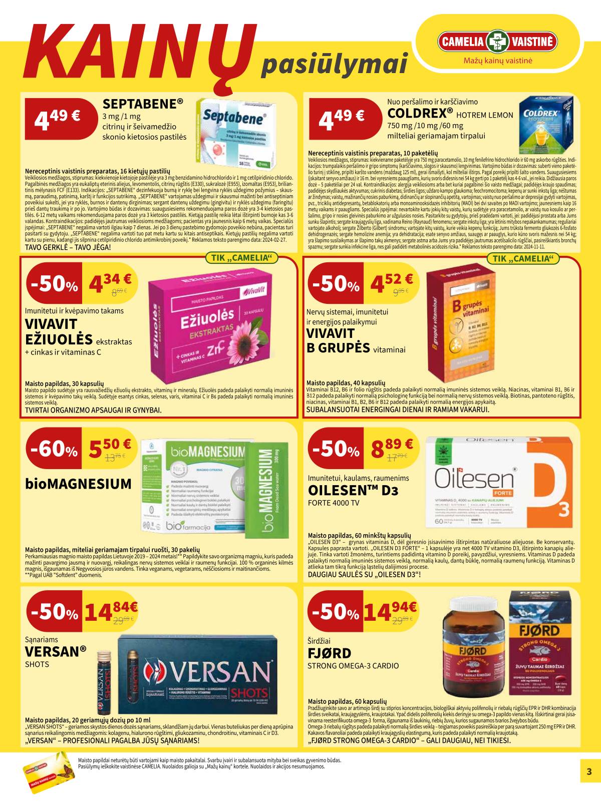 Camelia - Camelia akcijų leidinys 3 puslapis