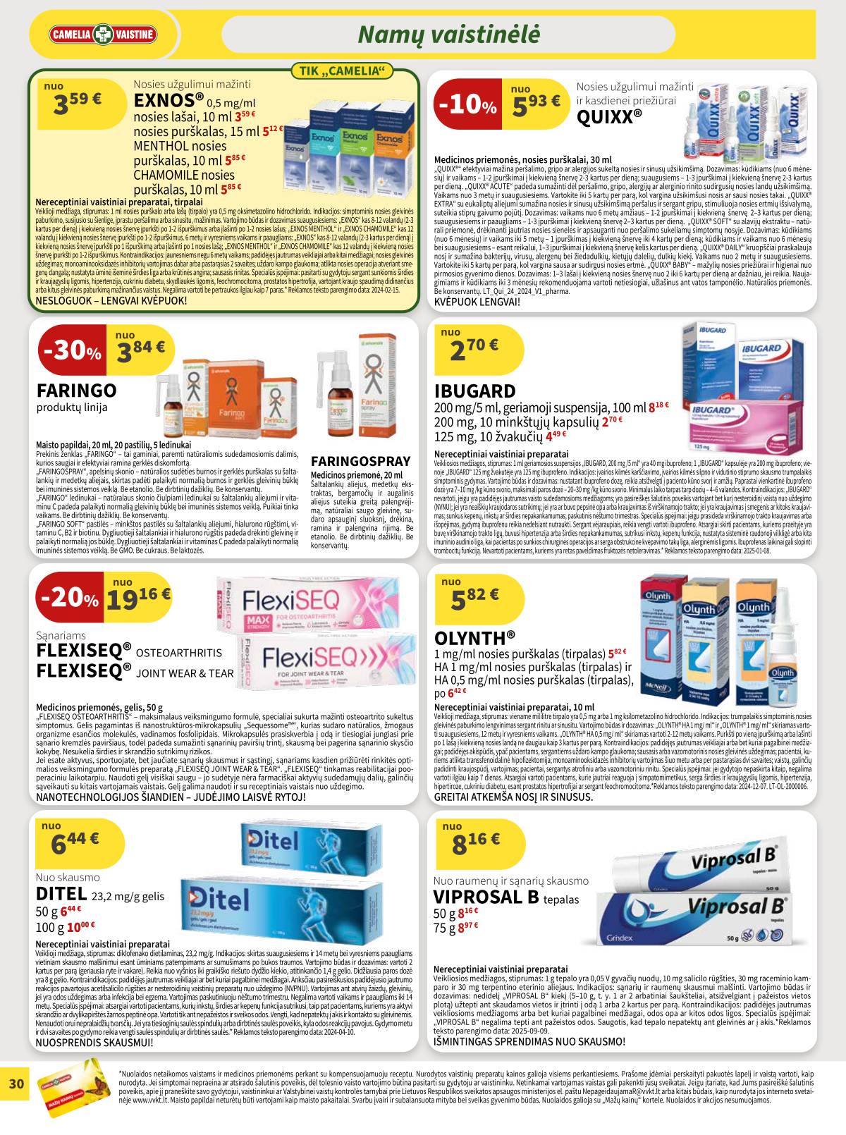 Camelia - Camelia akcijų leidinys 30 puslapis